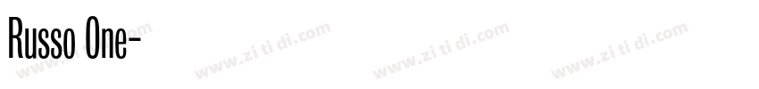 Russo One字体转换